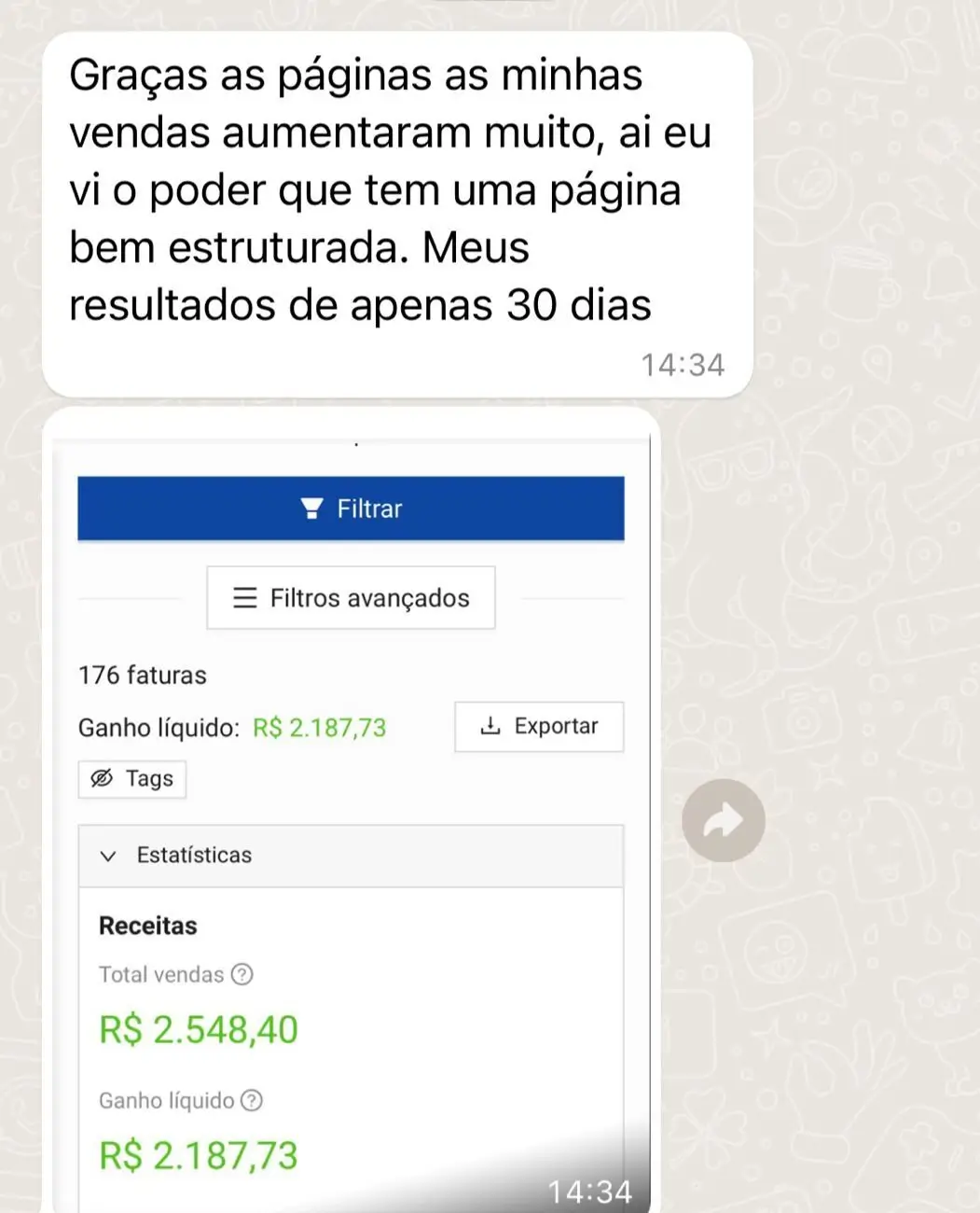página de exemplo