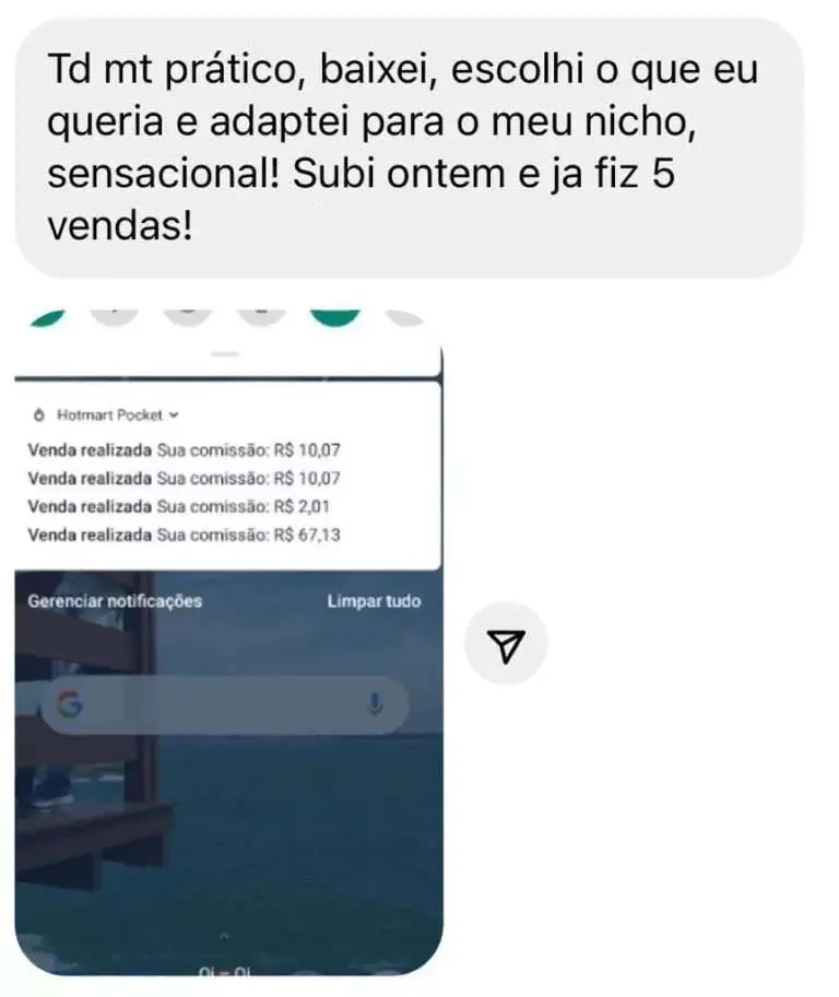 página de exemplo